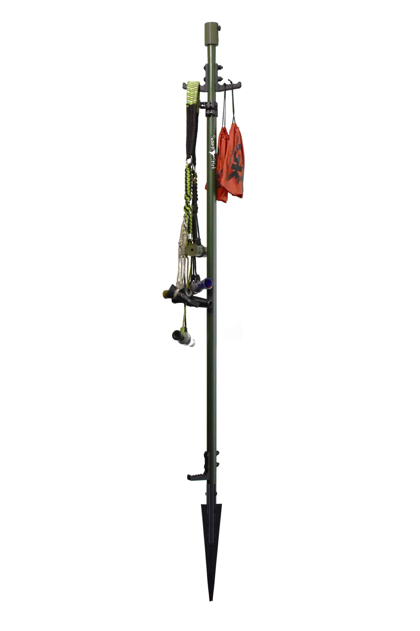 Gear Up with the Swamp Stick Lite Motion/Gear Hanging Utility Pole Hanging Utility Pole showing its versatility for mounting nearly endless types of attachments